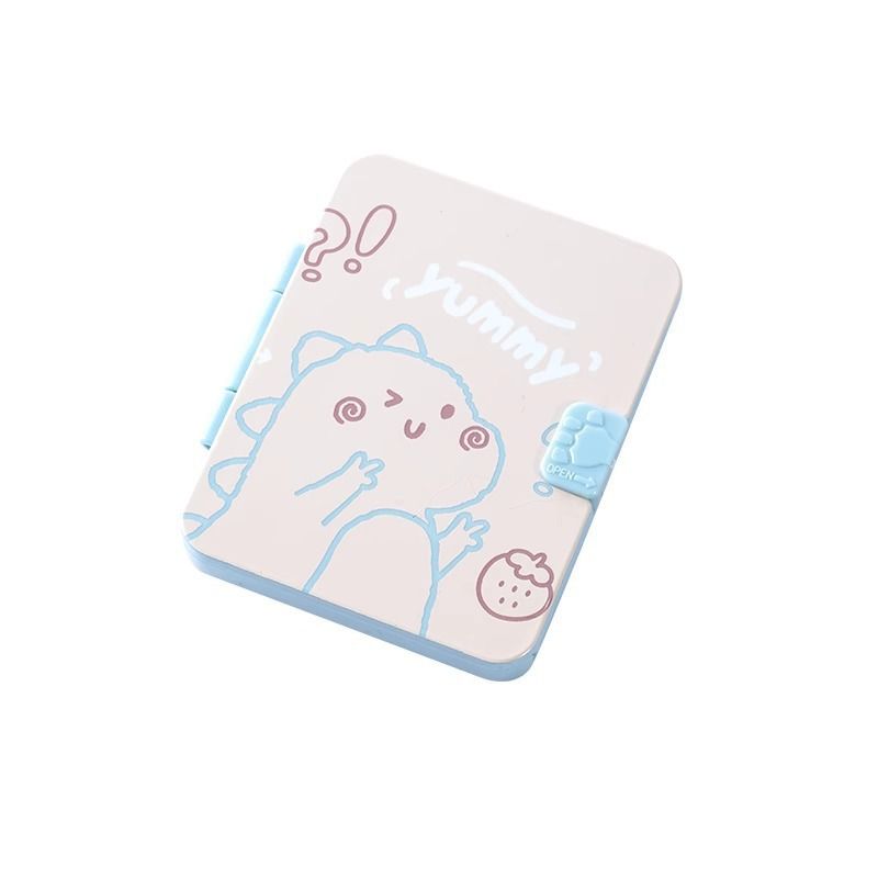 Portable Mirror, Portable Comb Mirror, 2-in-1 Square Folding Mini Pocket Mirror, Touch-up Beauty Makeup, Princess Mirror