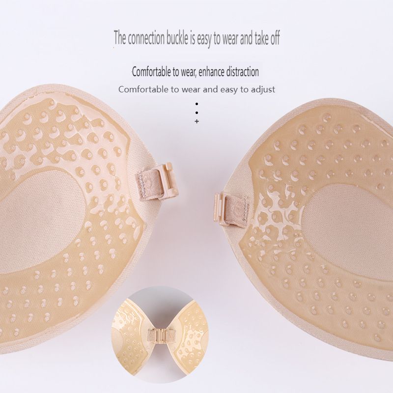 Women's Bra, Women's Strapless Bra, One Piece Detachable Traceless Gathering Ultra-thin Breathable Strapless Invisible Bra Mango Chest Patch