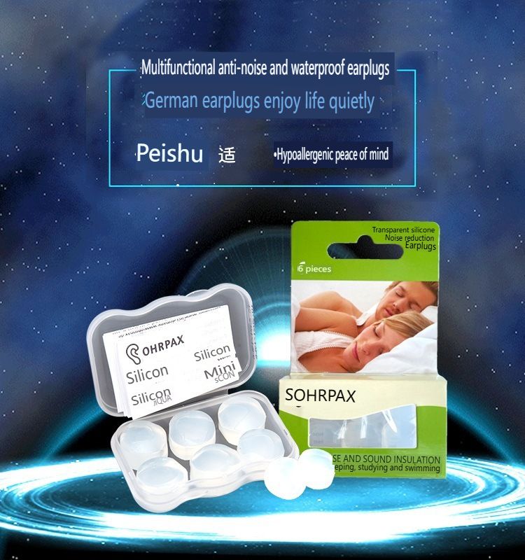 New Transparent Silicone Earplugs for Noise Reduction In Dormitory Sleep Silence Special Soundproofing And Noise Reduction Earplugs For Home Use