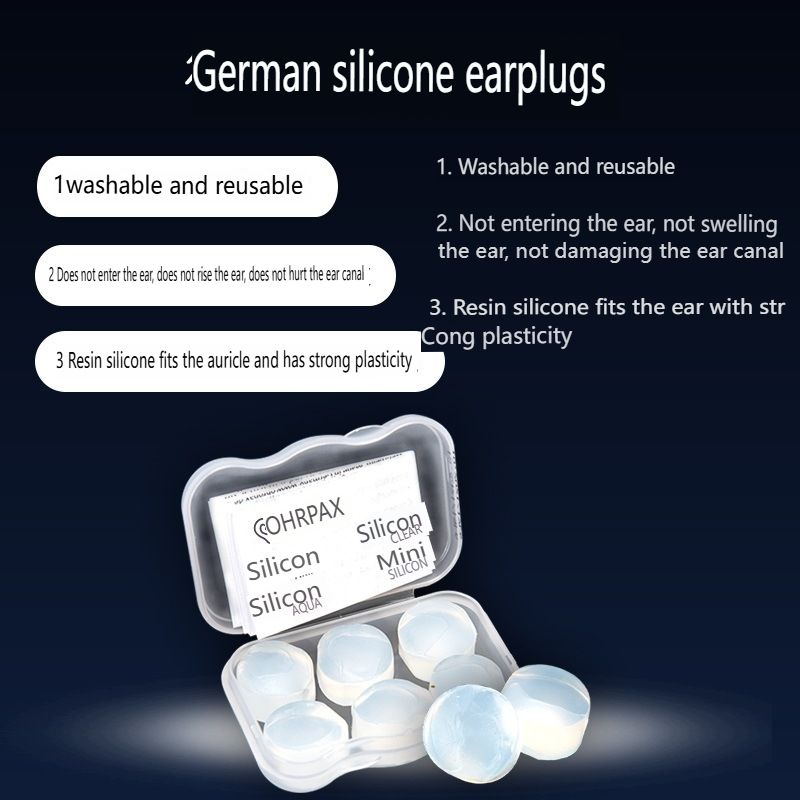 New Transparent Silicone Earplugs for Noise Reduction In Dormitory Sleep Silence Special Soundproofing And Noise Reduction Earplugs For Home Use