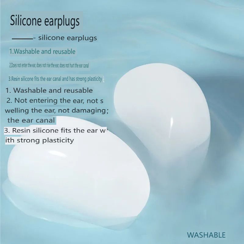 New Transparent Silicone Earplugs for Noise Reduction In Dormitory Sleep Silence Special Soundproofing And Noise Reduction Earplugs For Home Use