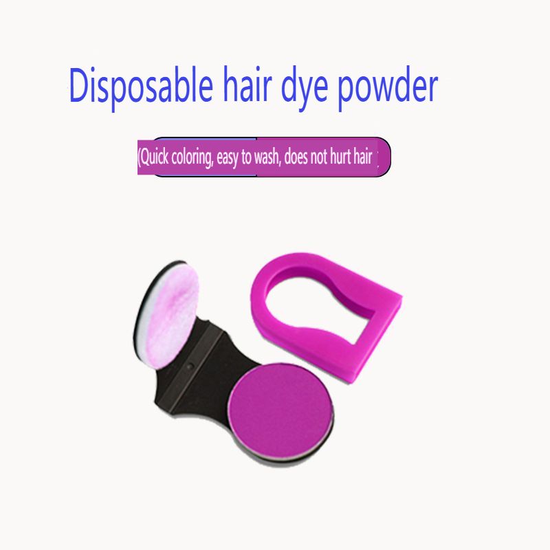 3PCS Disposable hair dye powder, temporary hair dye cream, fluorescent hair powder, stage show, check-in, photo shooting, hair powder, easy to wash