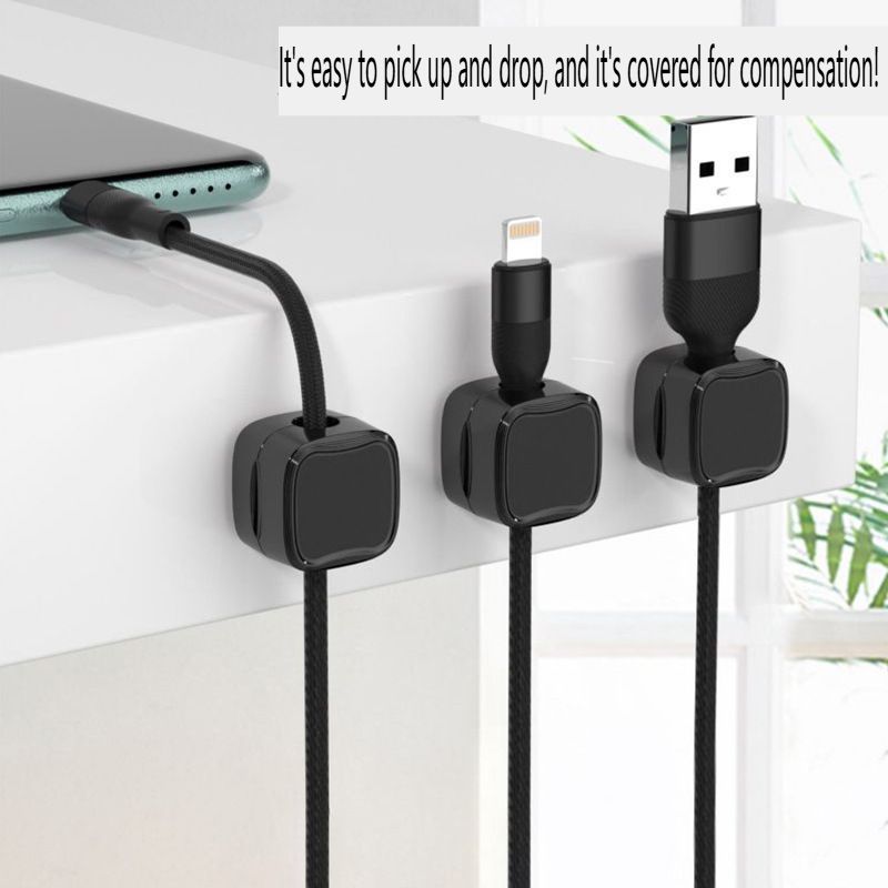 Magnetic cable manager, home network cable strip plug and wiring, arrangement, buckle data cable, charging cable storage, fixed cable manager