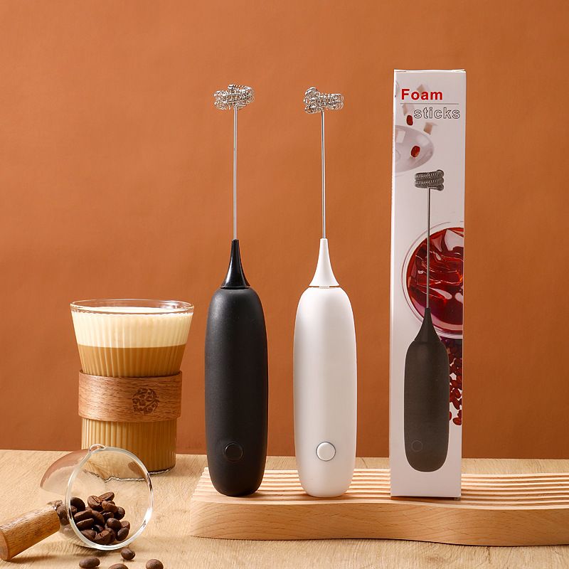 Electric Frother Mini Handheld Wireless Blender Household Small Whisk Milk Coffee Milk Frother Blender