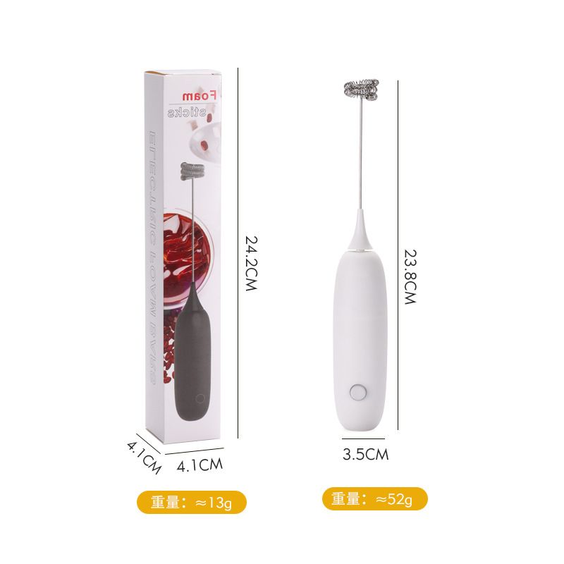 Electric Frother Mini Handheld Wireless Blender Household Small Whisk Milk Coffee Milk Frother Blender