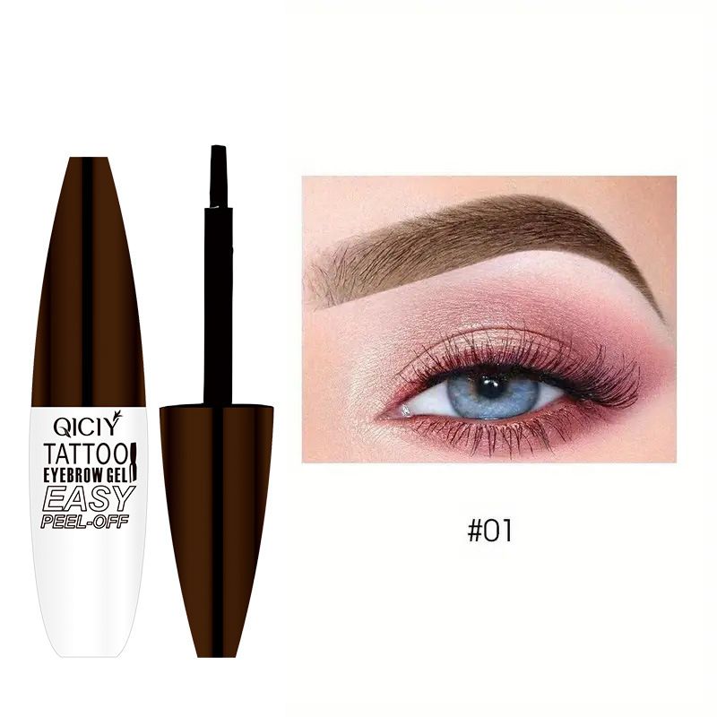 Tear-off and dye eyebrow balm, semi-permanent eyebrow pencil, waterproof and sweat-proof, natural long-lasting tear-off brow balm
