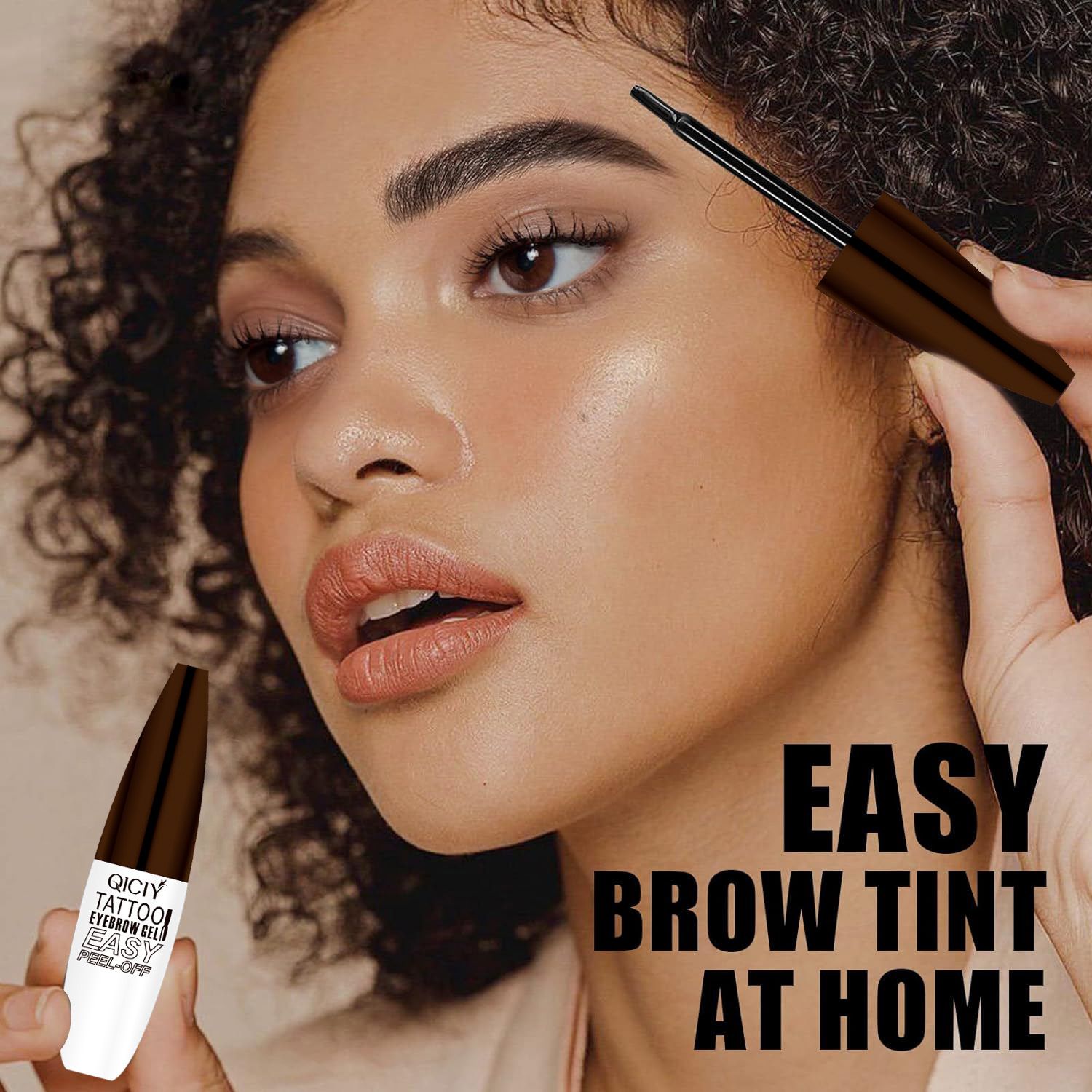 Tear-off and dye eyebrow balm, semi-permanent eyebrow pencil, waterproof and sweat-proof, natural long-lasting tear-off brow balm