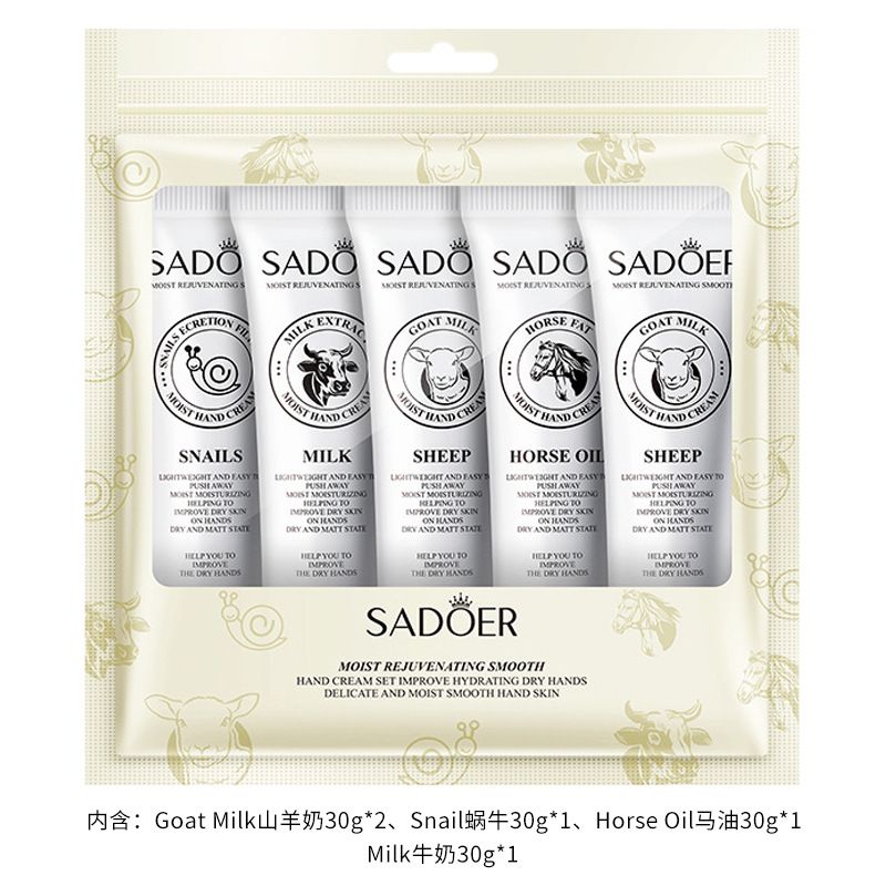 5 PCS/Set Fruit Moisturizing Hand Cream Nourish Hand Care Hand Lotion Moisturize Stratum Corneum  Hands Hydration Moisturizing Skin Care Creams for Dry Cracked Hands