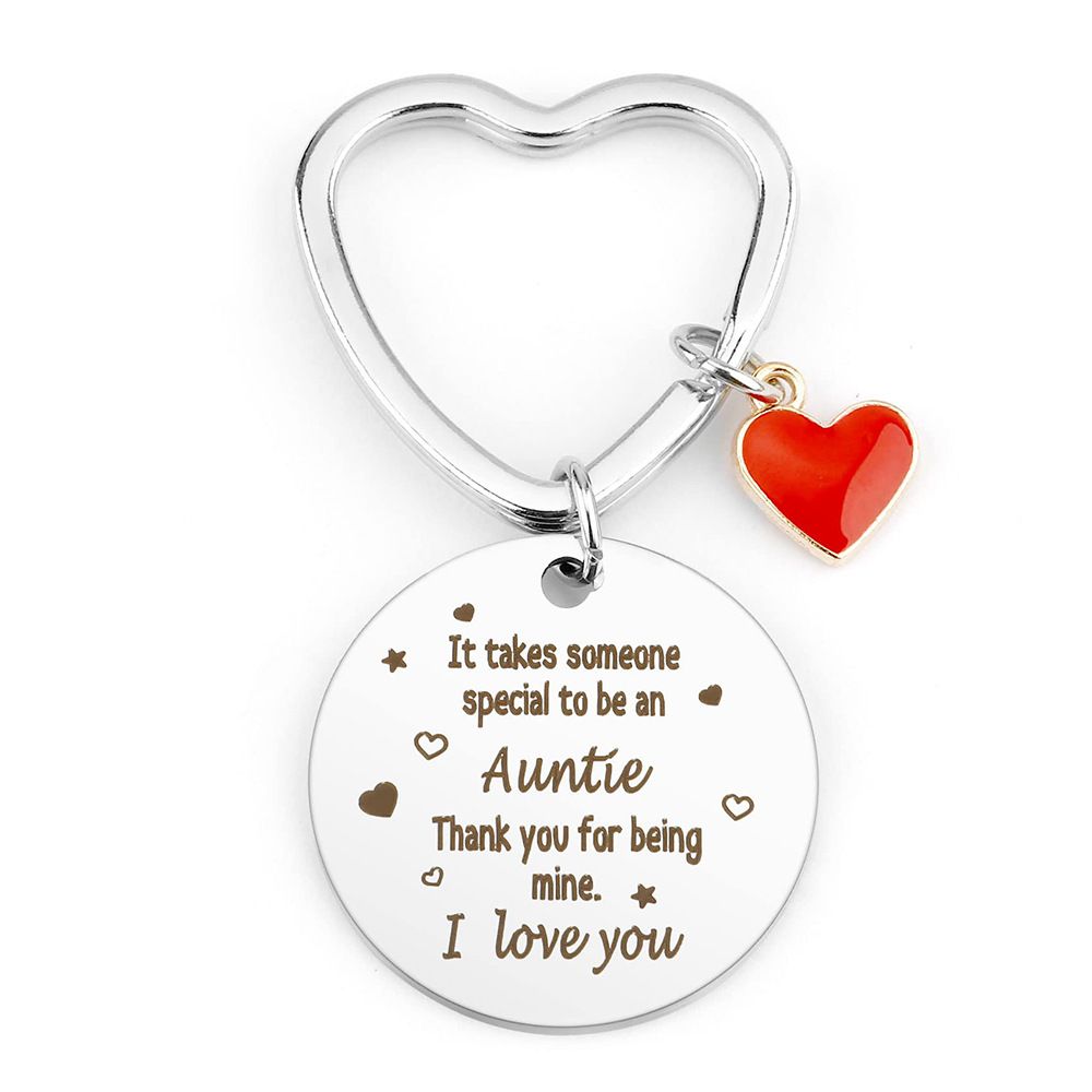 Apple May You Be Stainless Steel Engraved Keychain, Thanksgiving Inspirational Teacher's Day Gift Keychain Pendant