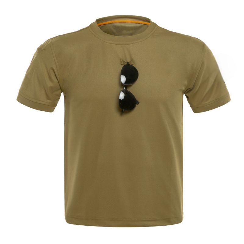 T-Shirts Outdoor T-Shirt Men Simple Personality With Loose Round Neck Tactical Short Sleeve Elastic Quick Drying Camouflage Training Casual Short Sleeve