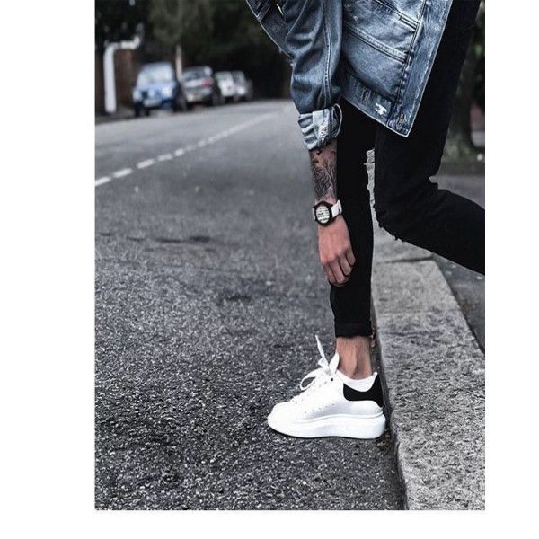 Skateboarding Men's Leather Non-Slip Wear Sports Casual Board Shoes Small White Shoes