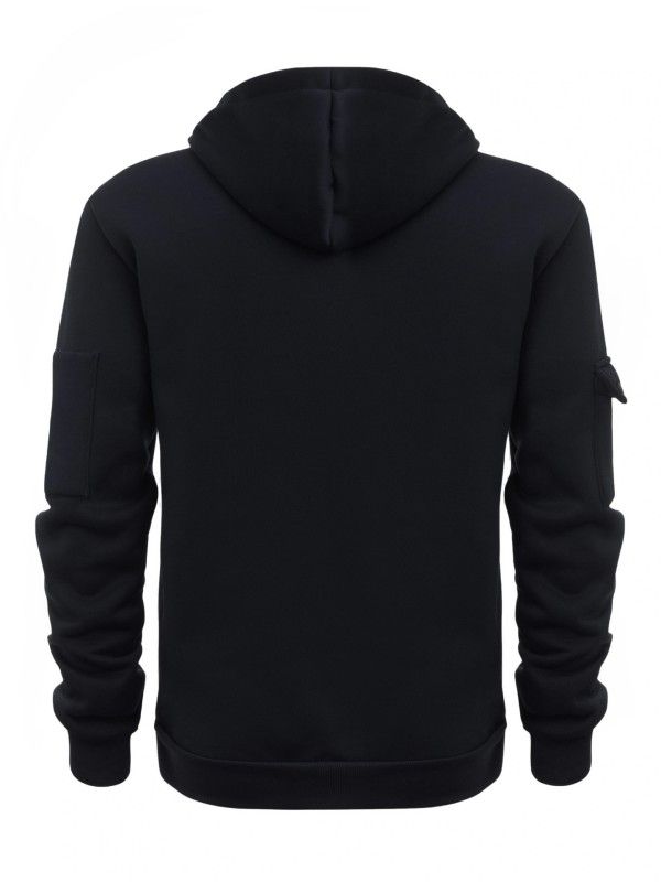 Men's Sweatshirt Hoodie Zipper Multi-Pocket Pullover Sporty Casual Jacket