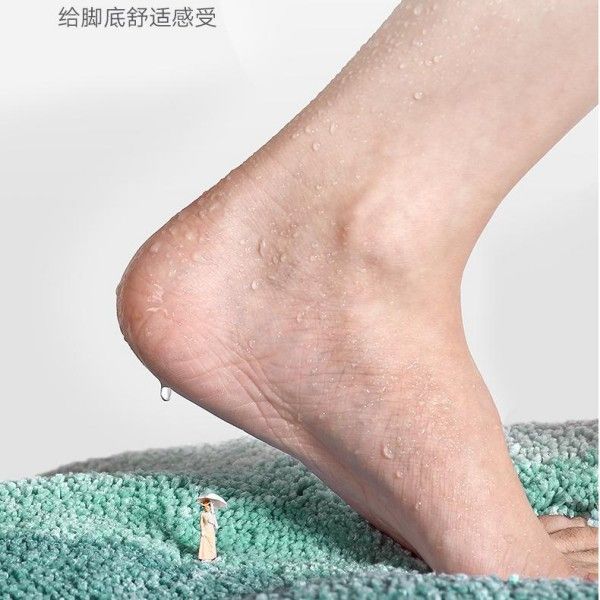 Toilet Non-Slip Bathroom Absorbent Mat Entry Door Thickened Imitation Cashmere Bedroom Carpet  Bath Rugs