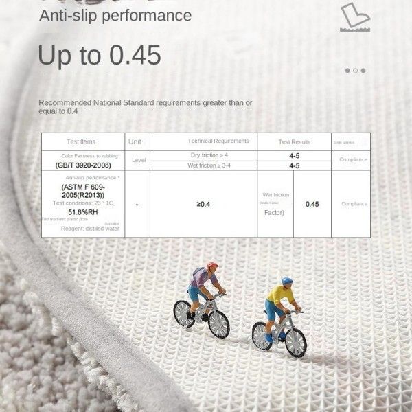 Toilet Non-Slip Bathroom Absorbent Mat Entry Door Thickened Imitation Cashmere Bedroom Carpet  Bath Rugs