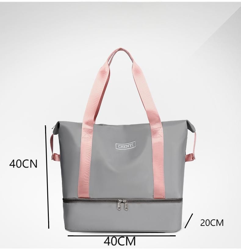 Foldable Large Capacity Travel Bag Dry And Wet Separation Outdoor Storage Yoga Fitness Bag