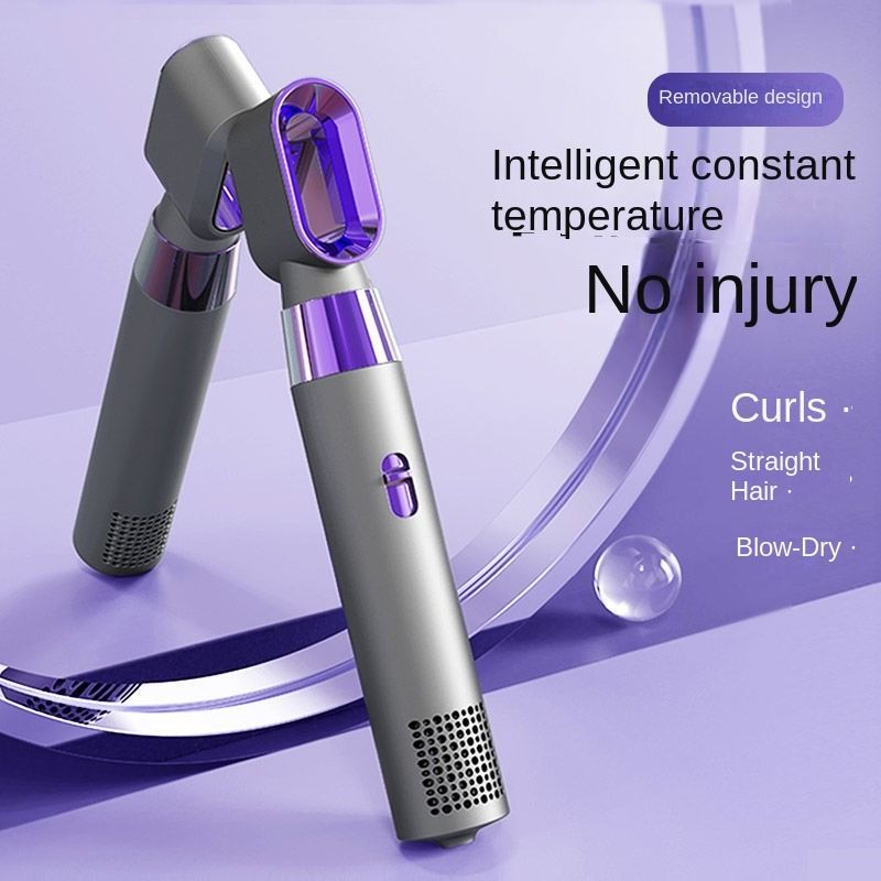 Three-In-One Hot Air Comb Multi-Functional Home Automatic Suction Straightening Hair Dryer Without Leaves Hot-Air Brushes