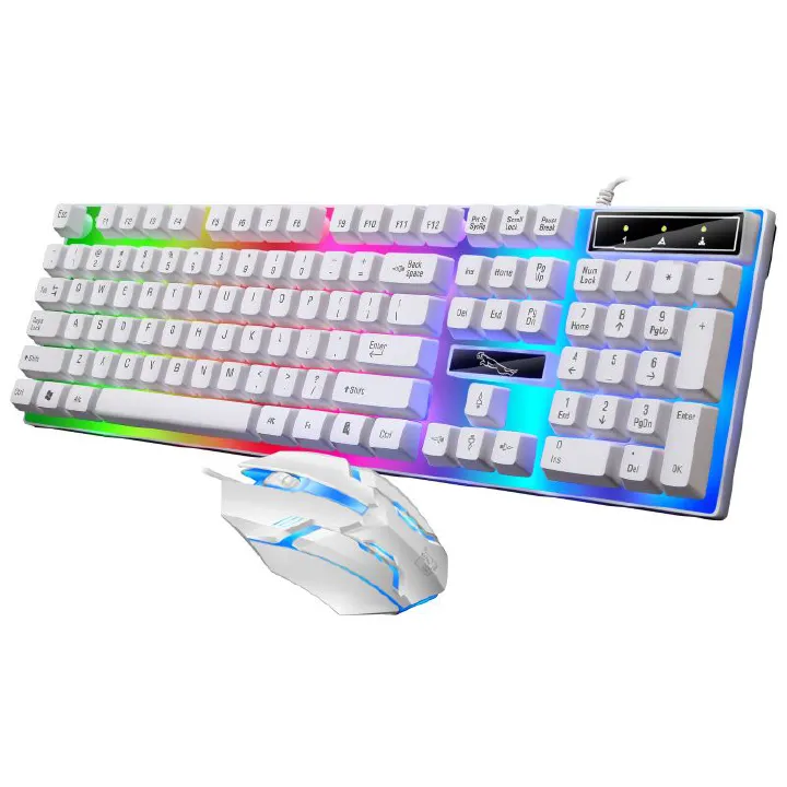 Chasing Leopard G21B wired keyboard and mouse set USB illuminated mechanical keyboard and mouse