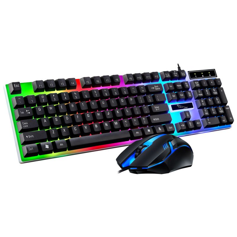 Chasing Leopard G21B wired keyboard and mouse set USB illuminated mechanical keyboard and mouse