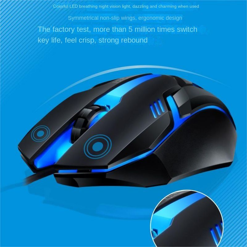 Chasing Leopard G21B wired keyboard and mouse set USB illuminated mechanical keyboard and mouse