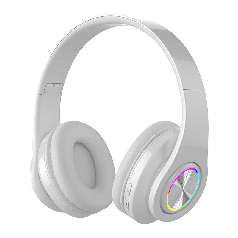 Headphones Wireless Bluetooth Headset Color Luminous Card Plugged into Game Music Sports Support Mobile Computer