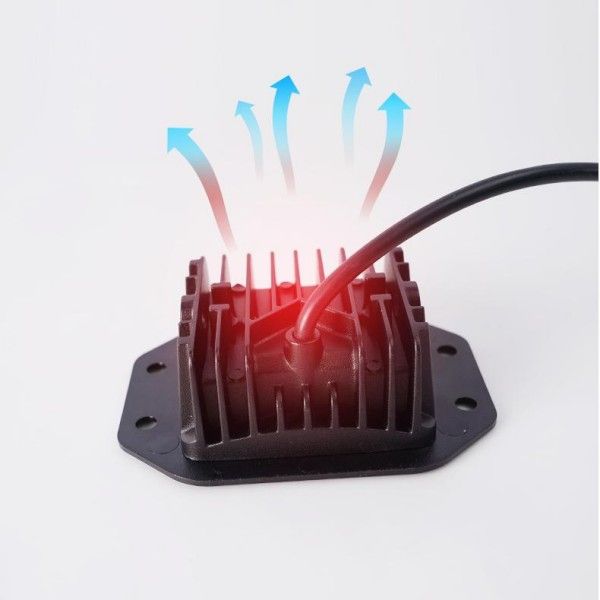 15 Light Beads Embedded Car Modification Work Lights Motorcycle Electric Car Square Spotlights