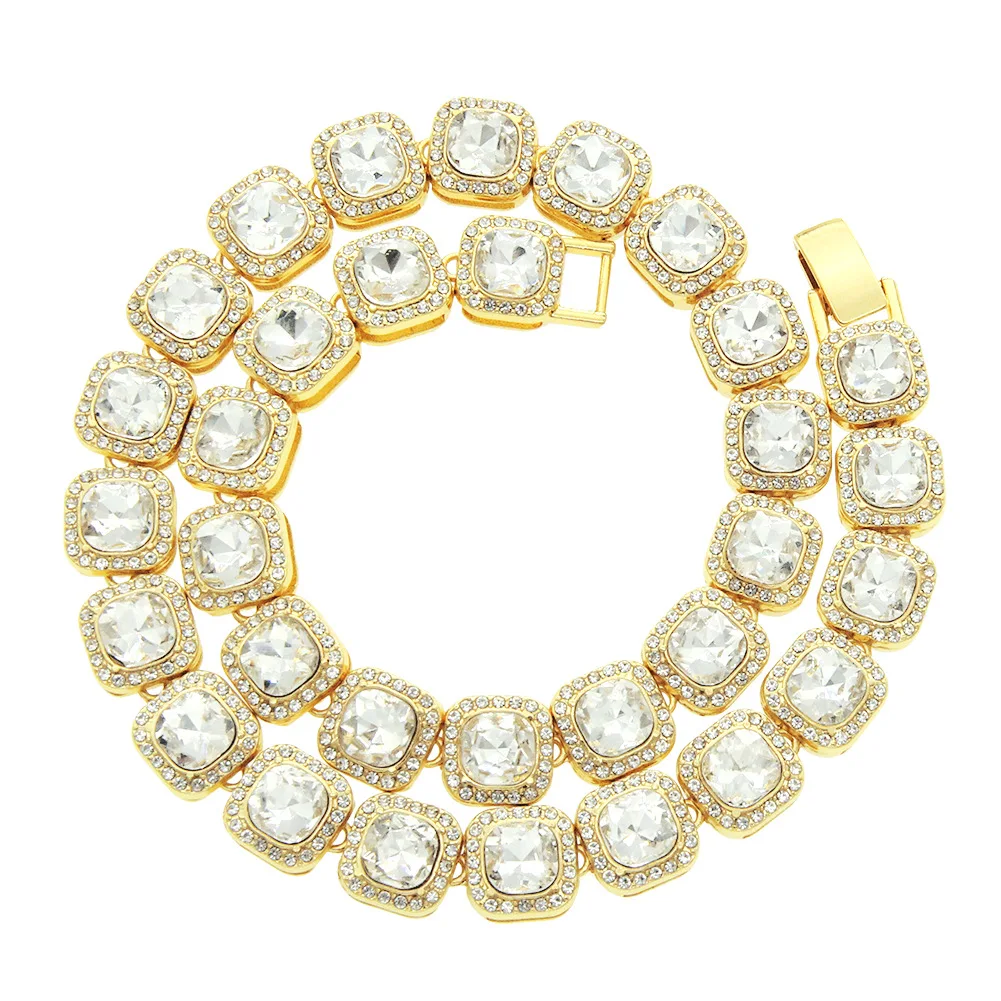 12MM Tennis Chain Necklace Bracelet For Men Women Neck Hip Hop Jewelry Accessories