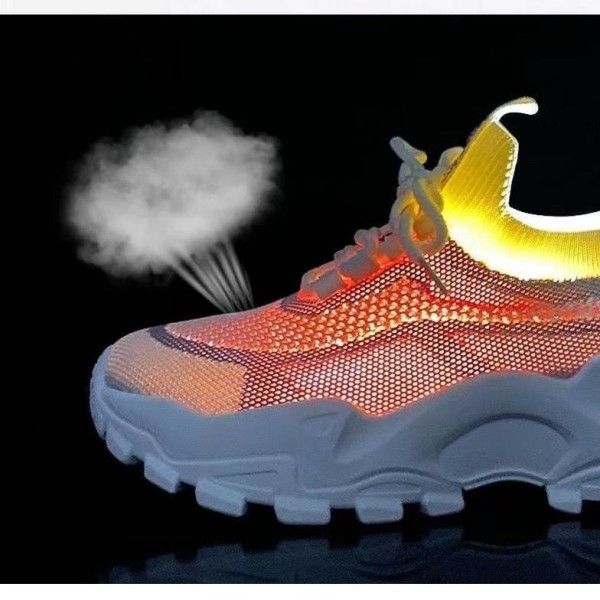 Women's Wear Resistant Fashion Casual Outdoor Running Flying Woven Breathable Shoes