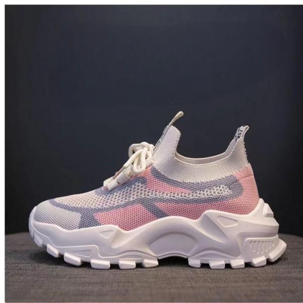 Women's Wear Resistant Fashion Casual Outdoor Running Flying Woven Breathable Shoes