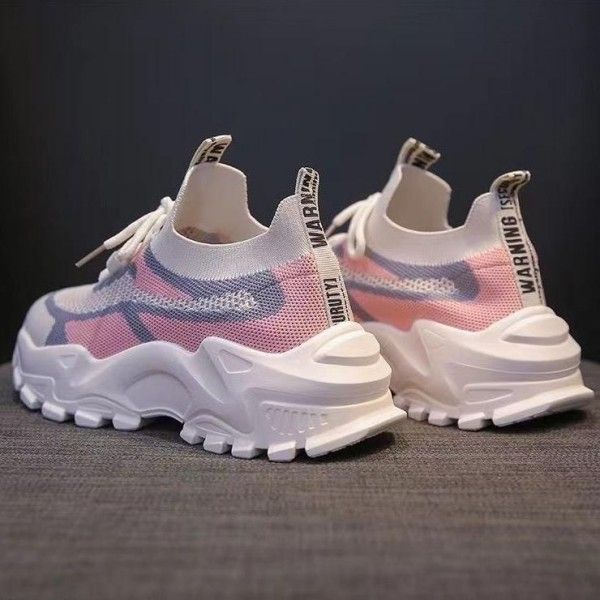 Women's Wear Resistant Fashion Casual Outdoor Running Flying Woven Breathable Shoes