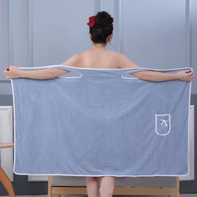 Bath Towels Bathroom Wearable Bathrobe Towel Dress Home Textiles Bath Sauna