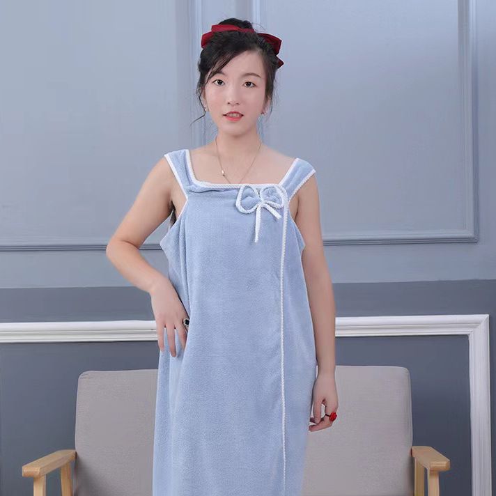 Bath Towels Bathroom Wearable Bathrobe Towel Dress Home Textiles Bath Sauna