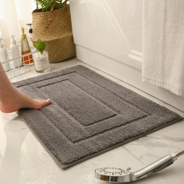 Thickened Bathroom Absorbent Mat Bathroom Door Mat Non-Slip Entry Home Carpet  Area Rugs