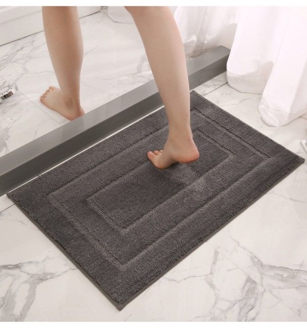 Thickened Bathroom Absorbent Mat Bathroom Door Mat Non-Slip Entry Home Carpet  Area Rugs