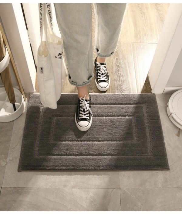 Thickened Bathroom Absorbent Mat Bathroom Door Mat Non-Slip Entry Home Carpet  Area Rugs
