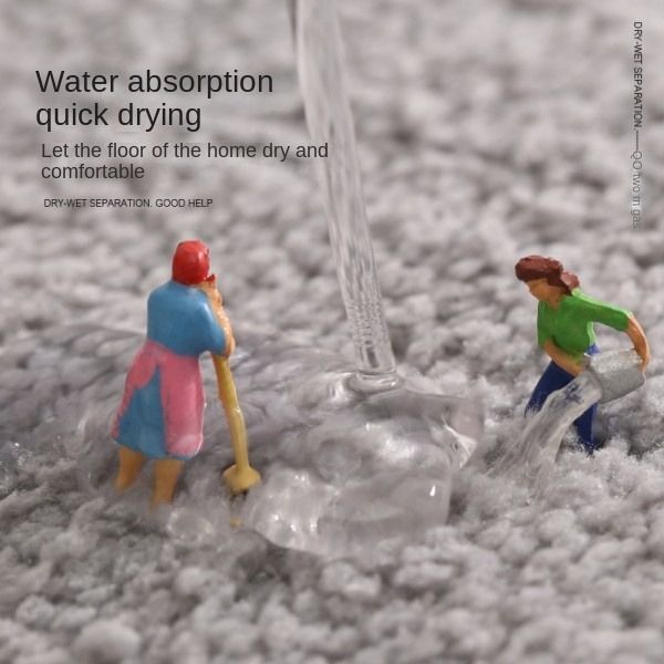 Thickened Toilet Door Mat Absorbent Bathroom Mat Area Rugs