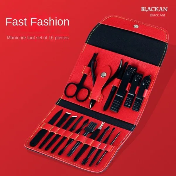 Carbon Stainless Steel 16 Nail Clippers Beauty Nail Manicure Tool Nail Clipper Set  Sets & Kits