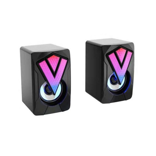 Mini RGB Luminous Multimedia Desktop Laptop USB Speaker Speaker Bookshelf Speakers