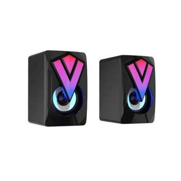 Mini RGB Luminous Multimedia Desktop Laptop USB Speaker Speaker Bookshelf Speakers