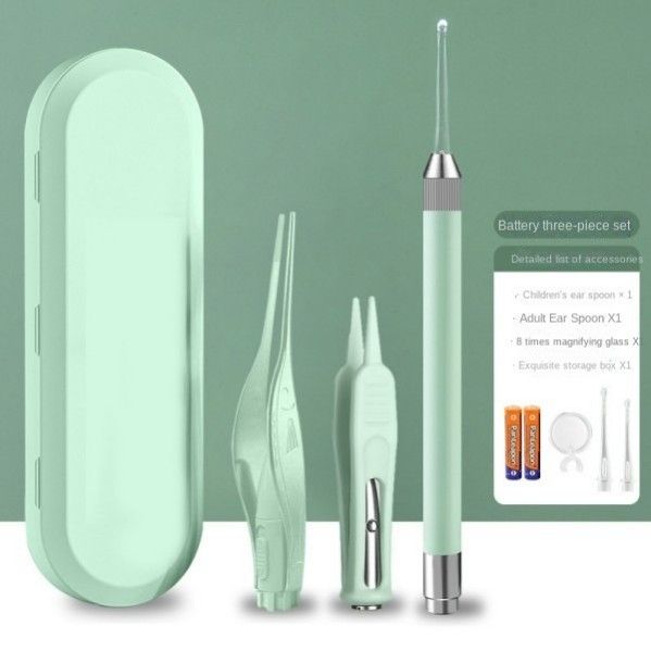 Glowing Baby Seat Belt Light Children Adult Tweezers Earscoop Set Nasal Tweezers