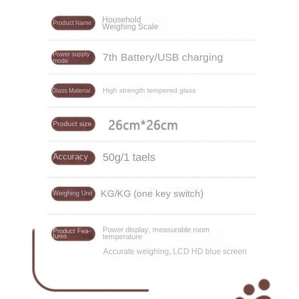 Electronic Call Smart Charging Home Small Cute Student Dormitory Adult Precision Body Scale