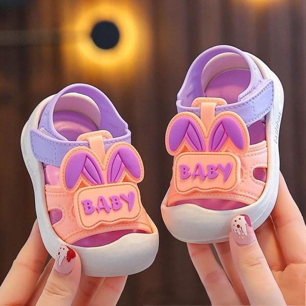 Soft, Wear-Resistant And Anti-Slip Children's Walking Shoes, Cute Cartoon Sandals For Boys And Girls