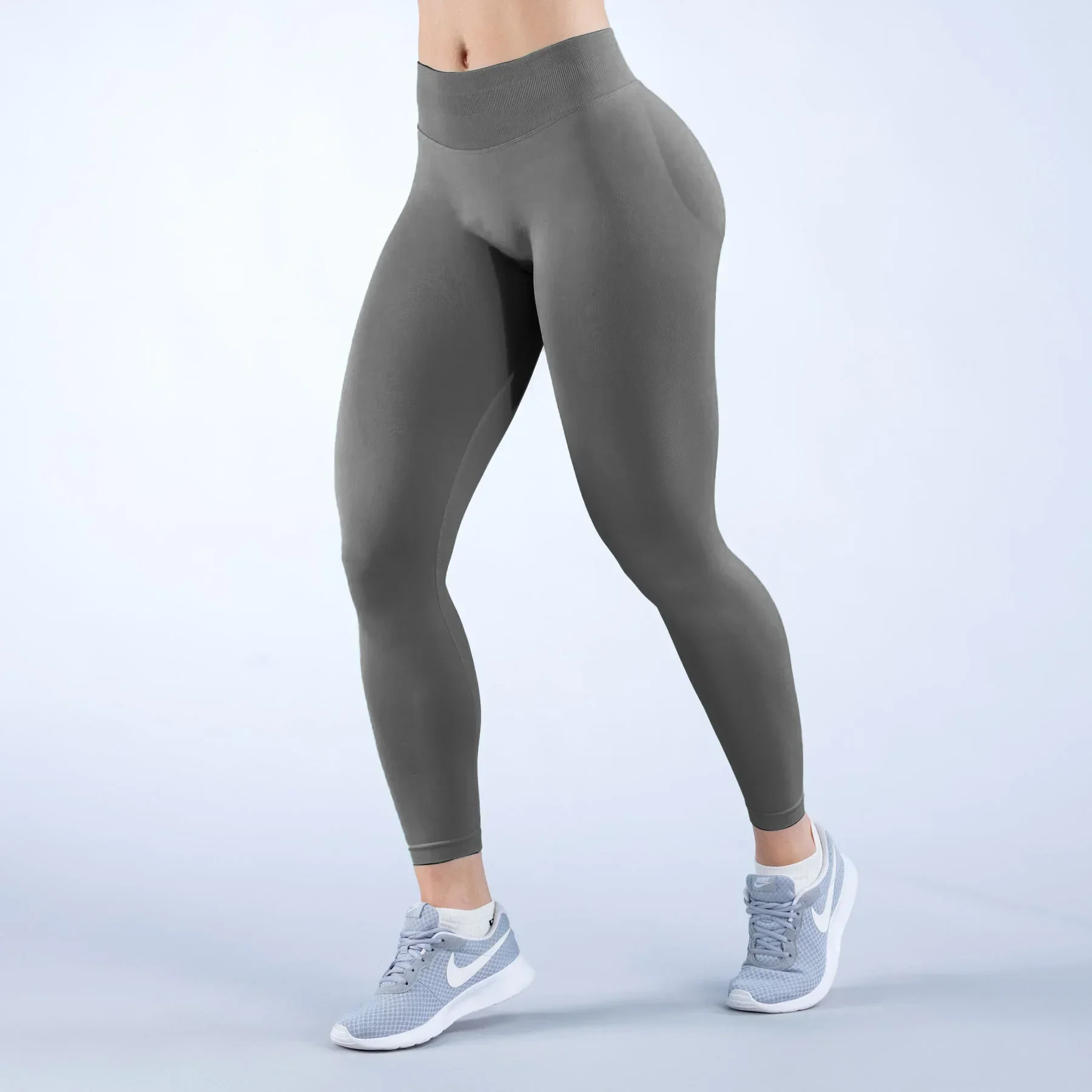 Seamless Women Solid Waist Yoga Pants Three-section Waist Sexy Hip-lifting Tight Sports Pants Fitness Exercise Yoga Pants