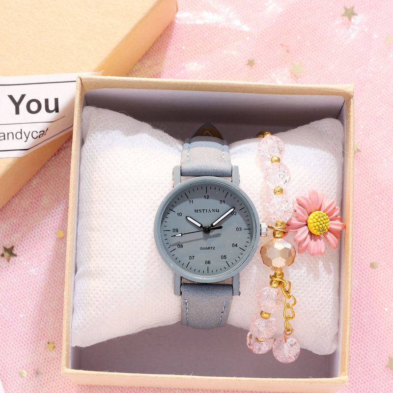 Korean version of simple temperament ins style girl middle school girls little fresh imitation ancient sen department girls watch