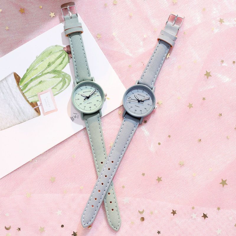 Korean version of simple temperament ins style girl middle school girls little fresh imitation ancient sen department girls watch