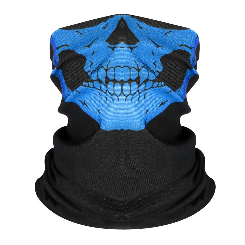 Headgear Men's motorcycle riding mask Full face outdoor sun protection dust drying 3D helmet headgear neck scarf