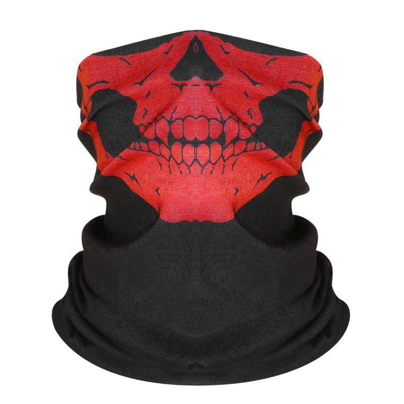 Headgear Men's motorcycle riding mask Full face outdoor sun protection dust drying 3D helmet headgear neck scarf