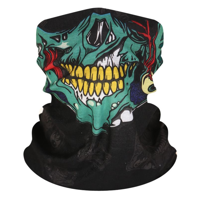 Headgear Men's motorcycle riding mask Full face outdoor sun protection dust drying 3D helmet headgear neck scarf