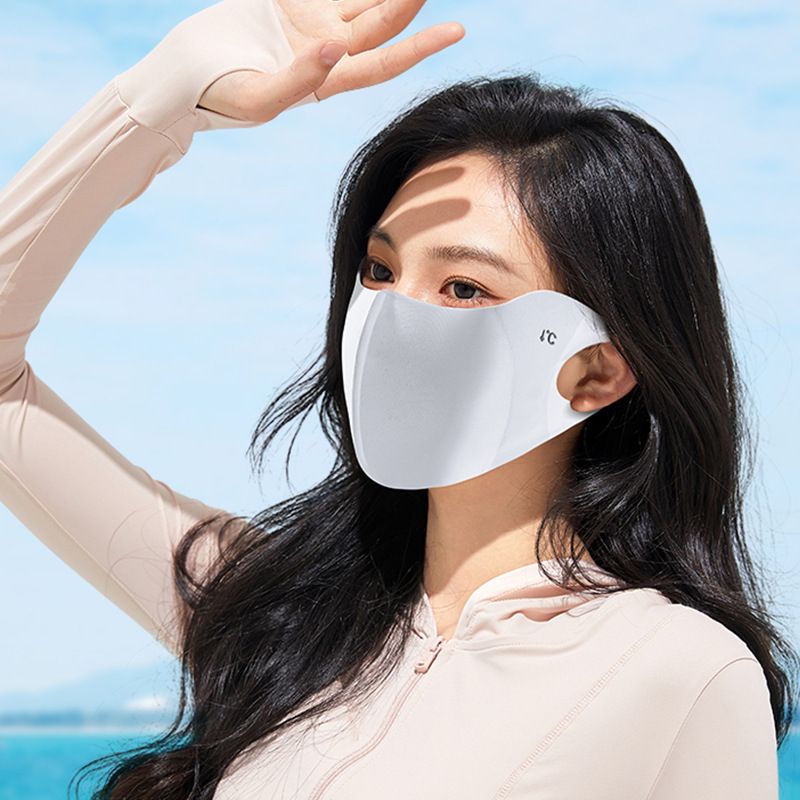Ice Non-trace ultra-thin 3d sunscreen Mask Women's Eye Protection Angle Summer UV protection fashion High appearance level visor