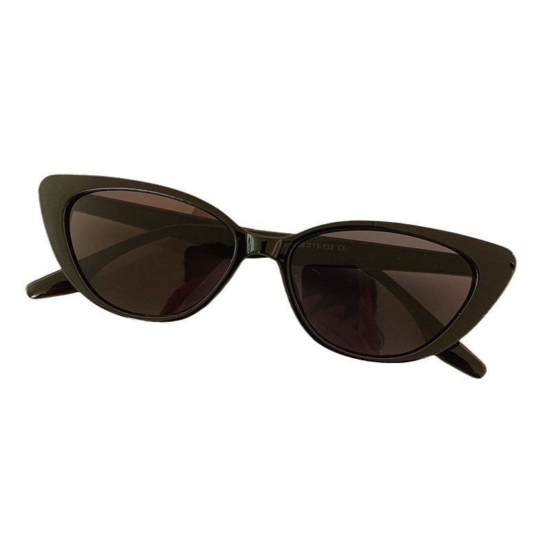 New black cat-eye sunglasses for women senior sense sunglasses for men sunscreen retro fashion pink glasses