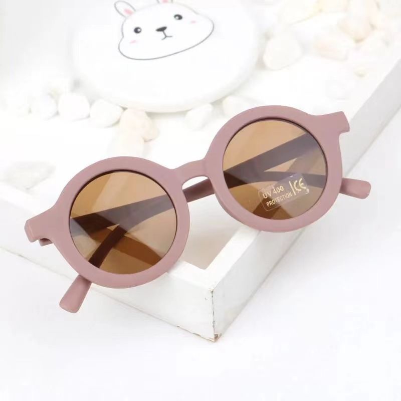 Kids Sunglasses Hipster Baby Baby Round frame Fashion sunglasses Cute cartoon girls little kids Decorative glasses Boys sunglasses